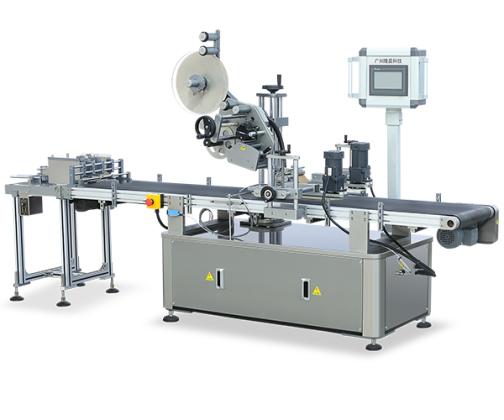 Linear fully automatic self-adhesive paging plane labeling machine